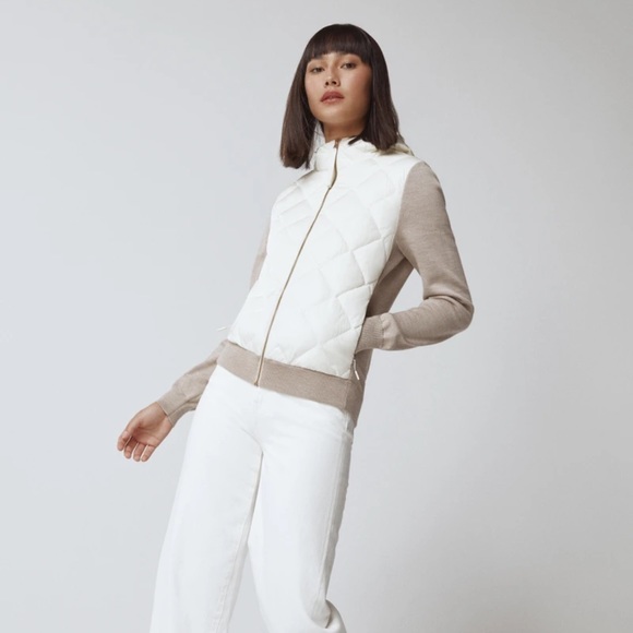 Canada Goose Cream/Beige Puffer Sweater Small - Picture 1 of 6